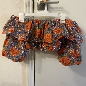 Floral off the shoulder top